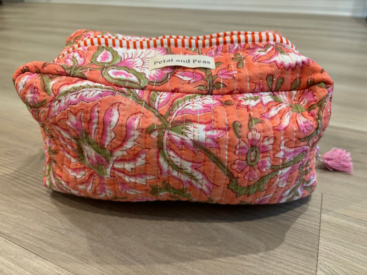 Orange Cosmetic Pouch