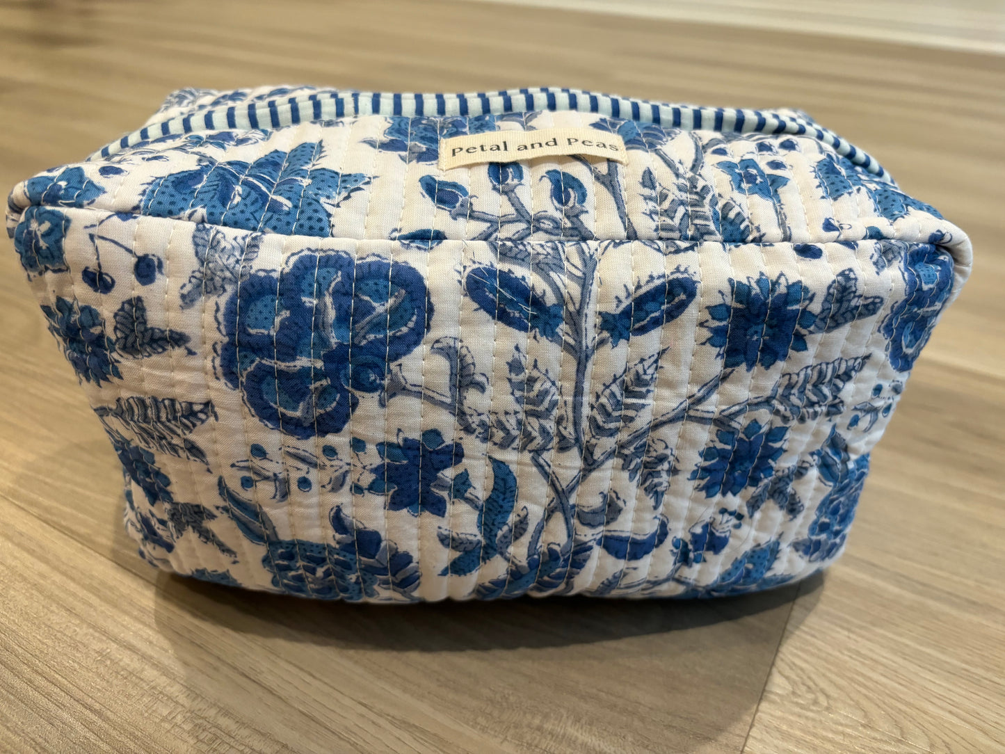 Blue White Cosmetic Pouch