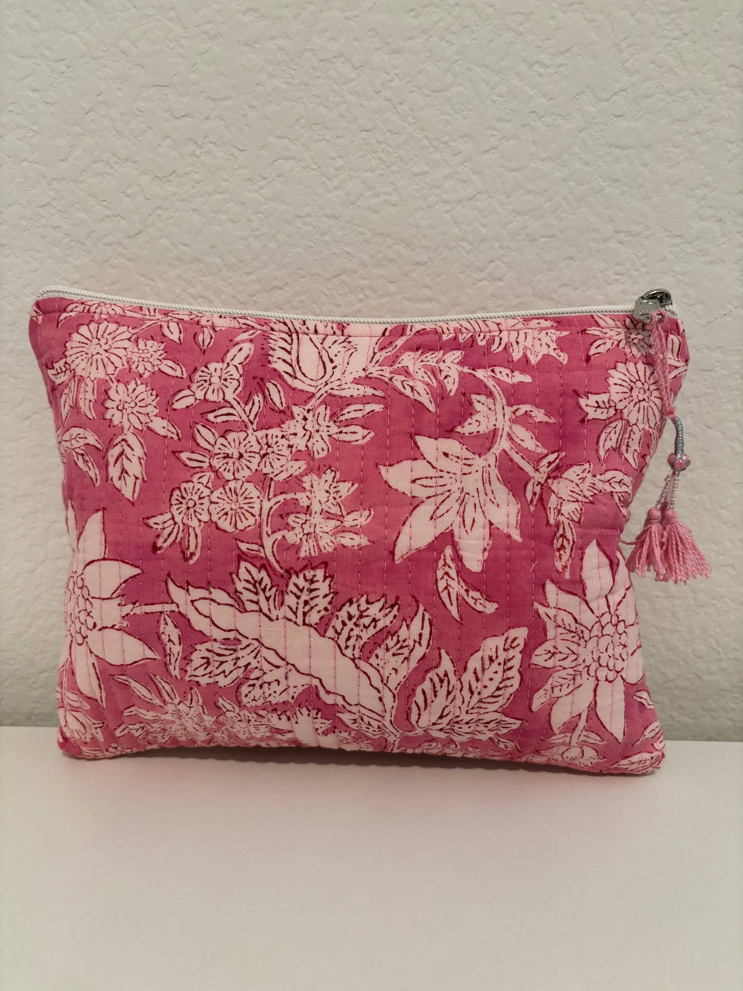 Pink Meadow Travel Pouch