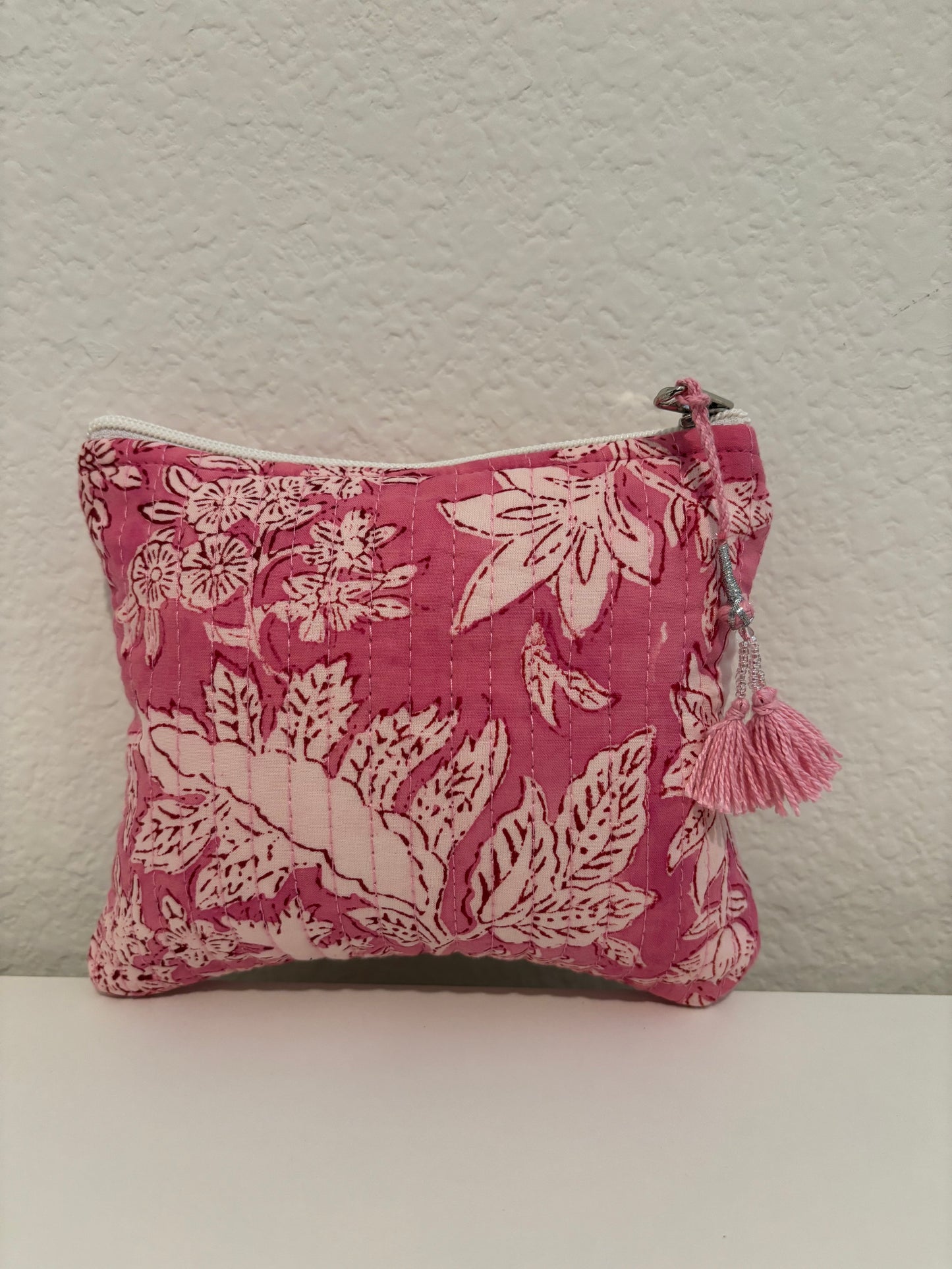 Pink Meadow Travel Pouch